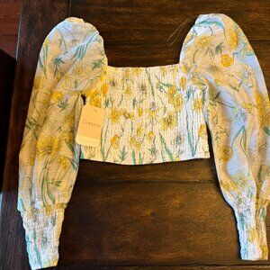 DressUp Floral Long Sleeve crop top